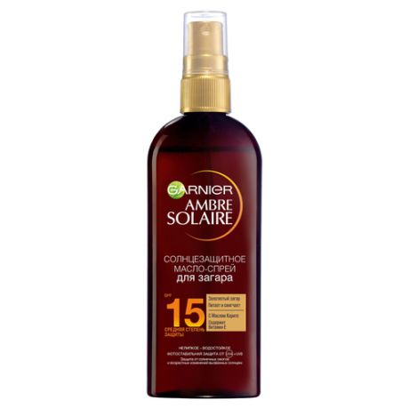 Garnier Ambre Solaire Солнцезащитное масло-спрей для загара SPF15 Ambre Solaire Солнцезащитное масло-спрей для загара SPF15