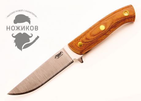 Нож туристический F5, сталь D2,коричневая микарта, Южный Крест