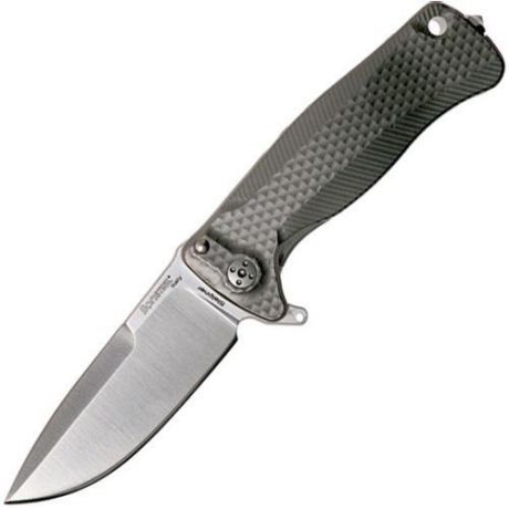 Нож складной SR-22 Mini Ball-Bearing Flipper, Gray Solid® Titanium Handle, Satin Finish Sleipner Stainless Steel
