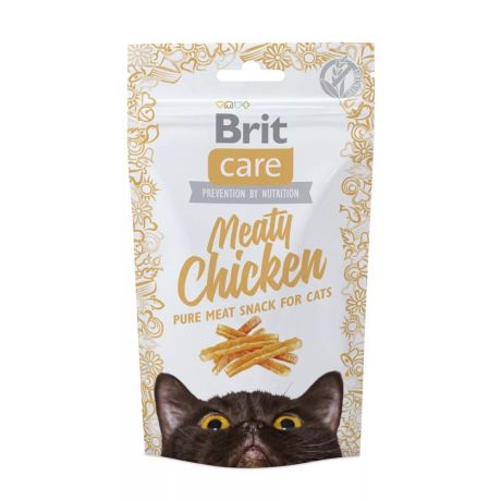 Лакомство Brit Care Meaty Chicken Курица для кошек, 50 г