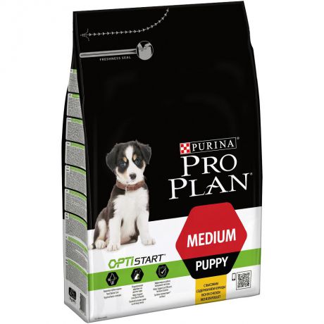 Сухой корм Purina Pro Plan Medium Puppy Chicken для щенков средних пород, курица+рис