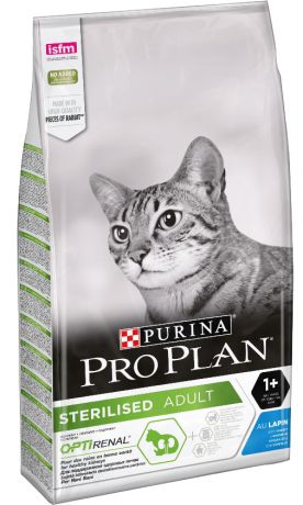 Pro Plan Sterilised сухой корм с кроликом для кастрированных, стерилизованных кошек