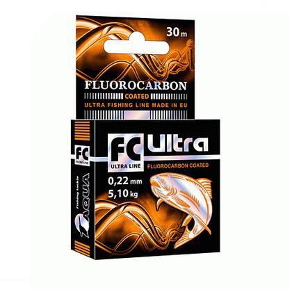 Леска Aqua FC Ultra Fluorocarbon Coated 0,22mm 30m