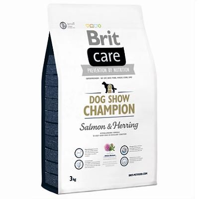 Brit Care Dog Show Champion сухой корм для выставочных собак с лососем и сельдью