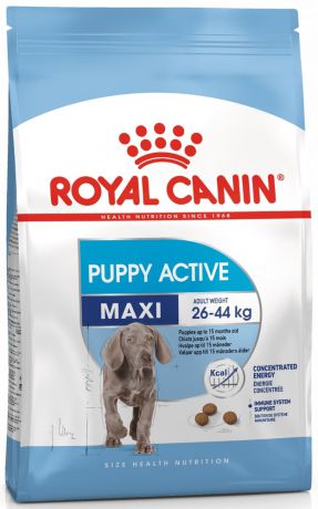 Сухой корм Royal Canin Maxi Puppy Active для щенков крупных пород с 5 до 18 месяцев