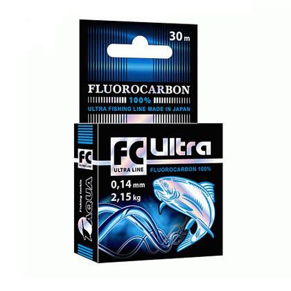 Леска Aqua FC Ultra Fluorocarbon 100% 0,14mm 30m