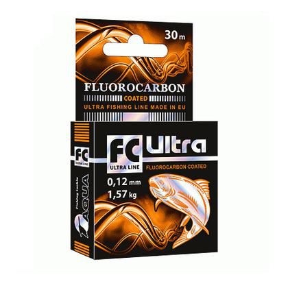 Леска Aqua FC Ultra Fluorocarbon Coated 0,12mm 30m