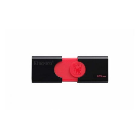 Флешка USB KINGSTON DataTraveler DT 106 16Гб, USB3.0, черный [dt106/16gb]