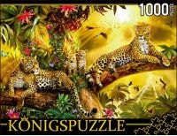 Пазл Konigspuzzle 1000 эл 68,5*48,5см Леопарды на дереве МГК1000-6474