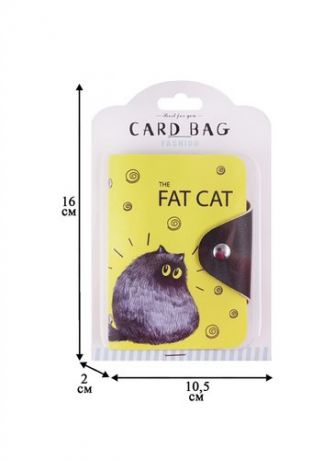 Визитница Fat Cat (20 карт) (PU) (11?8) (блистер) (12-11592-ZY-13)