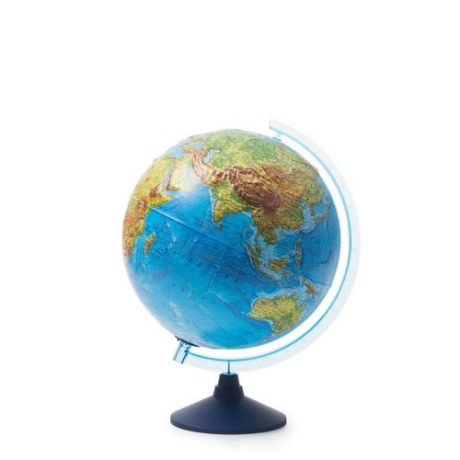 Глобус Globen d=32см Земли физико-политический рельефный с подсветкой от батареек Серия Класси