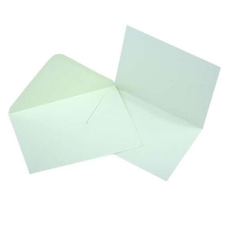 Заготовка для открытки с конвертом А6, зеленый