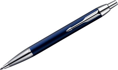 Ручка шариковая Parker/Паркер IM Metal K221 (S0856460) Blue CT M синие чернила подар.кор.