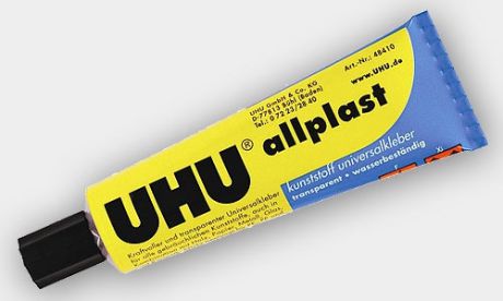 Клей, Универсальный, для пластика, UHU, Allplast, 6 гр, в блистере