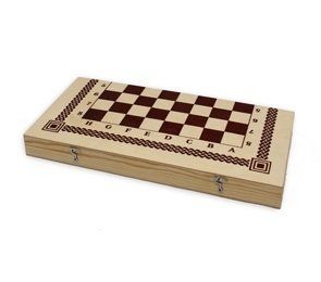 Настольная игра, Игра два в одном (шашки, шахматы) 40*20*3,6см ИН-6431