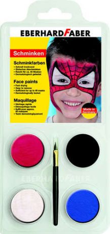 Набор для аквагрима Eberhard Faber Человек-паук 4 цвета+кисточка+инструкция