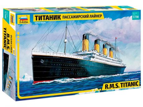 Сборная модель ЗВЕЗДА/ZVEZDA, Пассажирский лайнер Титаник 1/700