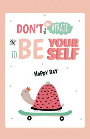 Блокнот Like. Dont be afraid to be your self. Happy day, (A5), 64 стр.