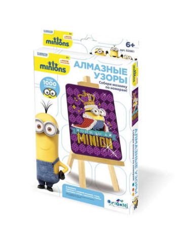 Набор для творчества Оригами Minions™ Мозаика-алмазные узоры Миньон 02081