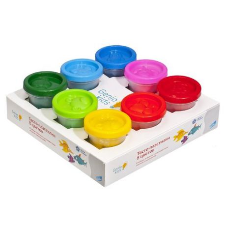 Набор для детской лепки, GENIO KIDS-ART: Тесто-пластилин 8 цветов TA1045