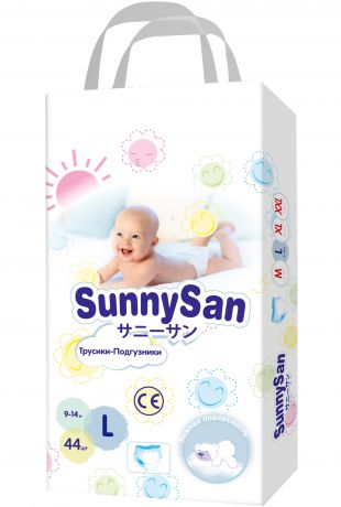 Трусики-подгузники SunnySan L (9-14 кг) 44 шт.