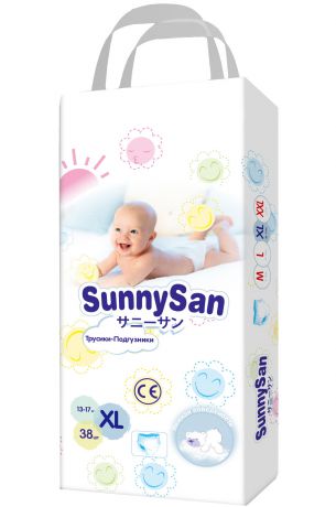 Трусики-подгузники SunnySan XL (13-17 кг) 38 шт.