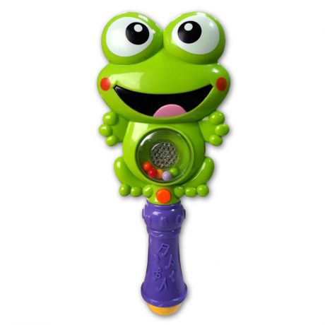 Развивающая игрушка Азбукварик Зверюшка-погремушка «Ква-ква»