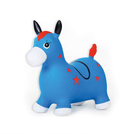 Лошадка ЯиГрушка надувная синий
