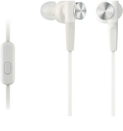 Наушники с микрофоном Sony MDR-XB50APW White