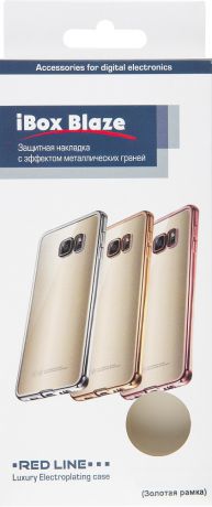 Клип-кейс RedLine Huawei Nova 2i кант Gold