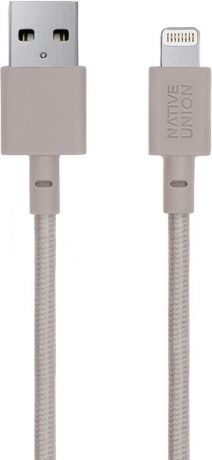 Дата-кабель Native Union Belt Lightning-USB MFI 3м Beige