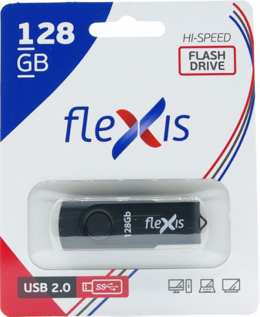 USB Flash FLEXIS RB-103 128GB USB2.0 Black