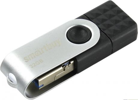 USB Flash Smartbuy 32GB USB3.0 + USB Type-C + MicroUSB Trio Black