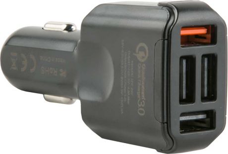 АЗУ RedLine AC4-30 4 USB 3.0 4,8А Quick Charge Black
