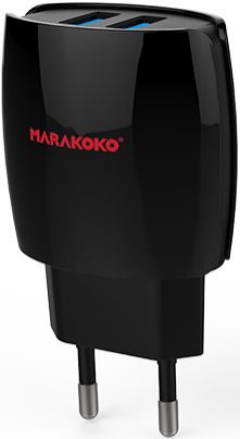 СЗУ Marakoko MA16 2 USB+кабель microUSB 2А Black