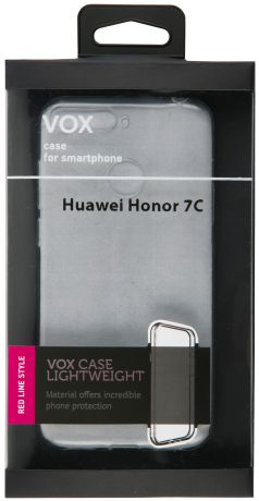 Клип-кейс Vox для Honor 7C прозрачный