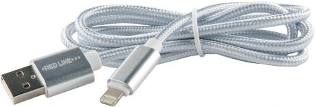 Дата-кабель RedLine USB-Lightning Silver