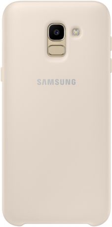 Клип-кейс Samsung Galaxy J6 Dual Layer Cover Gold (EF-PJ600CFEGRU)
