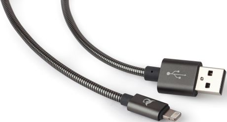 Дата-кабель Elray ALMBC12GR USB-Lightning Apple MFI 1,2м металлическая оплетка Grey