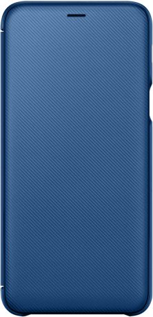 Чехол-книжка Samsung Galaxy A6 Plus Wallet Cover Blue (EF-WA605CLEGRU)