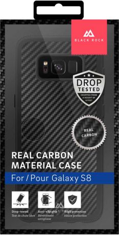 Клип-кейс Black Rock Samsung Galaxy S8 real carbon Black