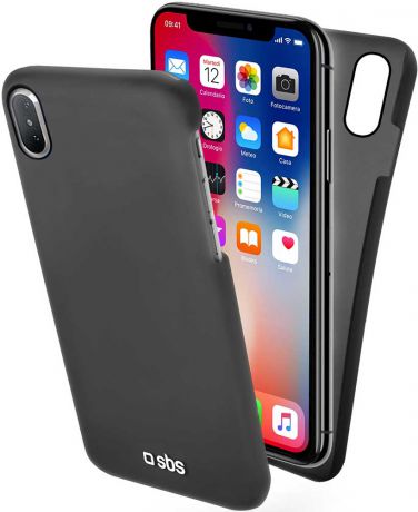 Клип-кейс SBS Apple iPhone X тонкий пластик Black