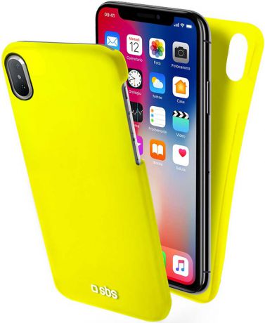 Клип-кейс SBS Apple iPhone X тонкий пластик Yellow
