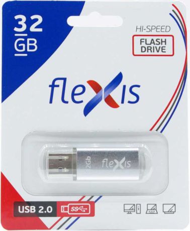 USB Flash FLEXIS RB-108 32GB USB2.0 Silver
