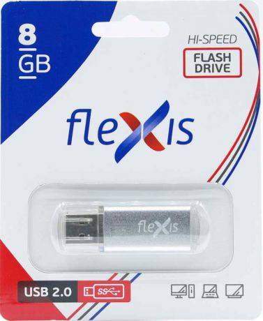 USB Flash FLEXIS RB-108 8GB USB2.0 Silver