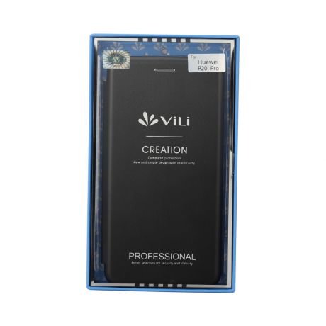Чехол-книжка Vili ShellCase для Huawei P20 Pro black