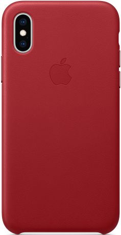 Клип-кейс Apple iPhone XS кожаный MRWK2ZM/A Red