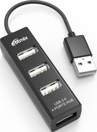 USB-Hub Ritmix CR-2402 4-х портовый black