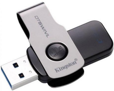 USB Flash Kingston DataTraveler SWIVL 32GB USB 3.0 silver-black (DTSWIVL/32GB)