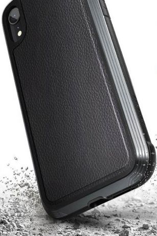 Клип-кейс X-Doria iPhone XR противоударный кожа Black